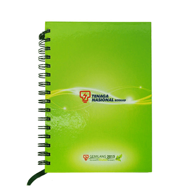 HARD COVER CHIPBOARD WIRE-O NOTEBOOK